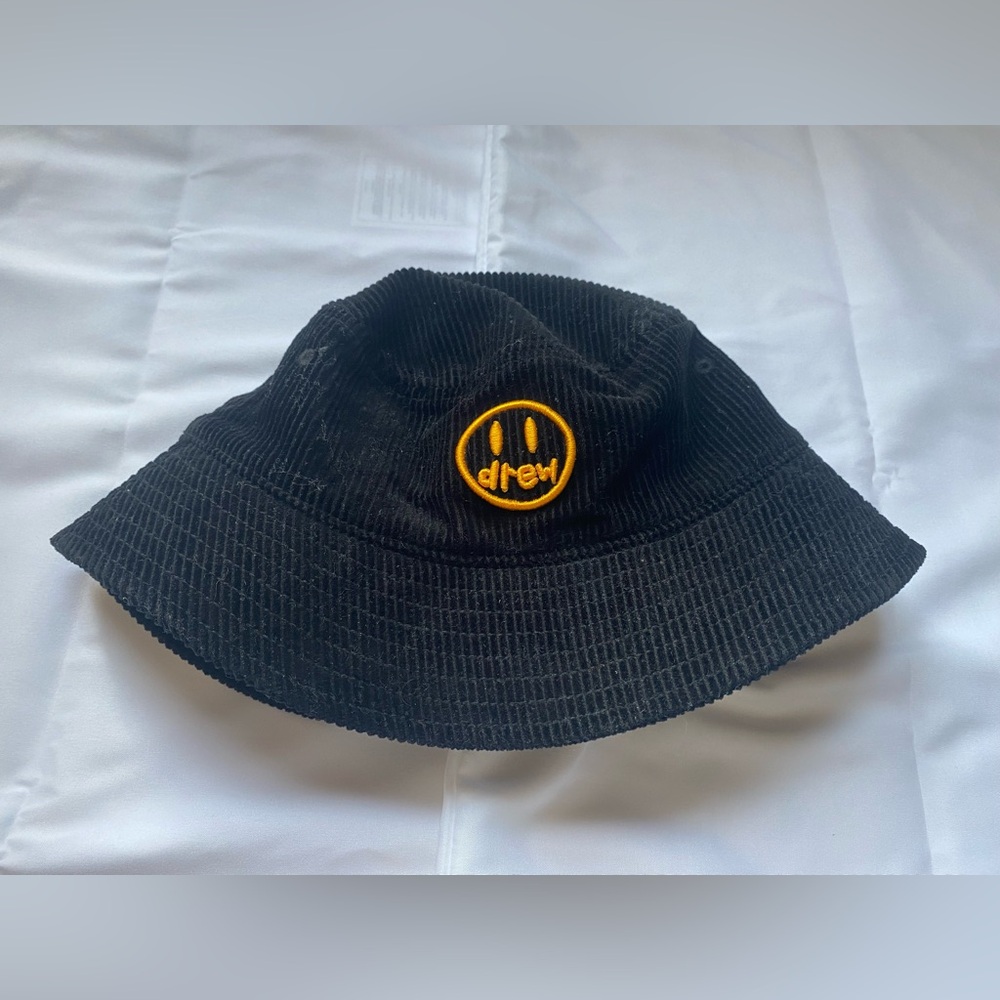 DREW HOUSE - Kids BLACK Painted Mascot Bucket Hat - Brand New, No Tags - O/S